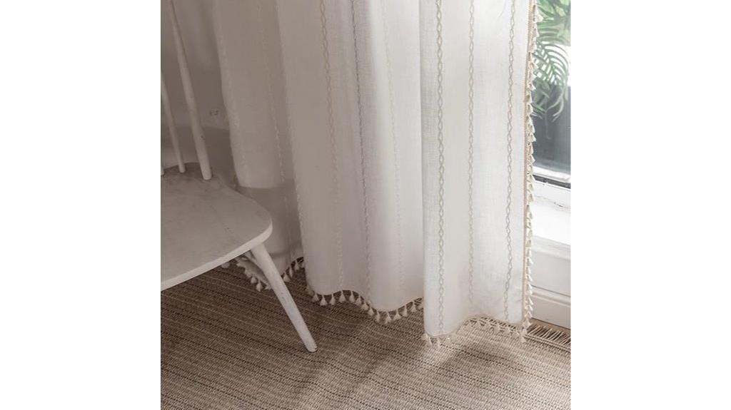 boho embroidered blackout curtains