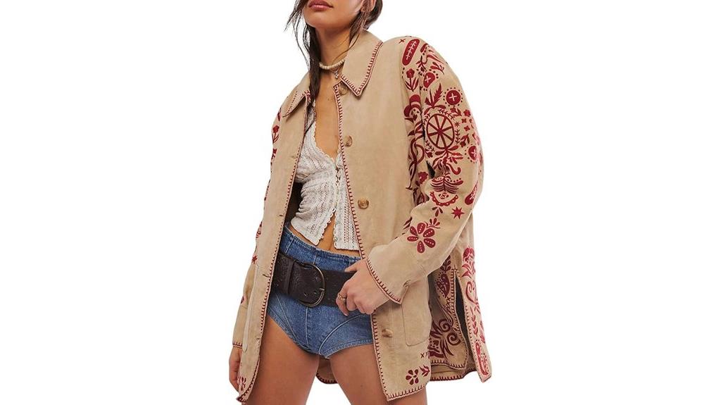 boho faux suede western