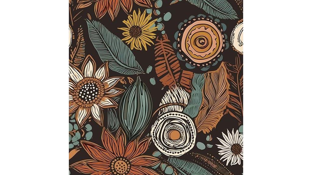boho floral wallpaper roll