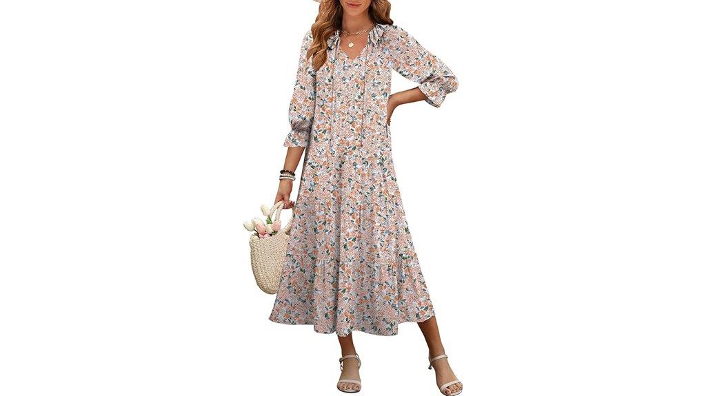 boho maxi dress women