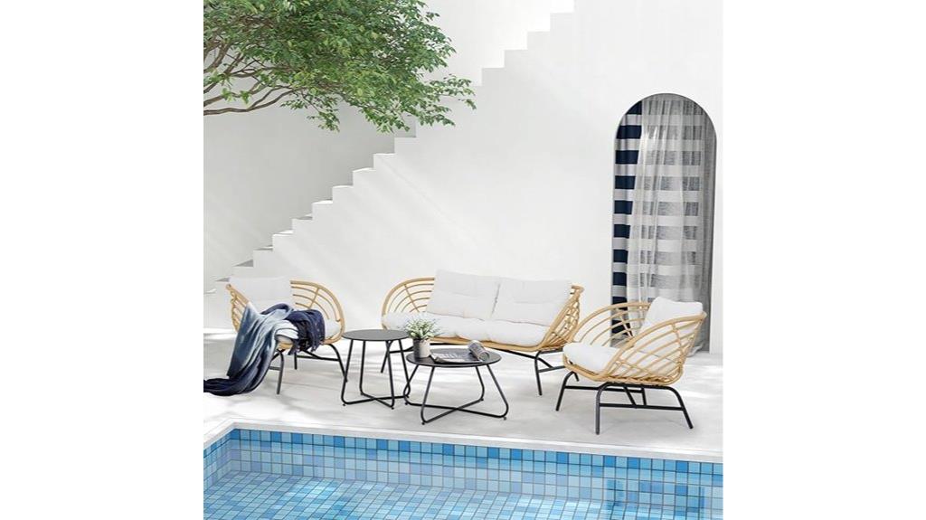 boho outdoor patio set