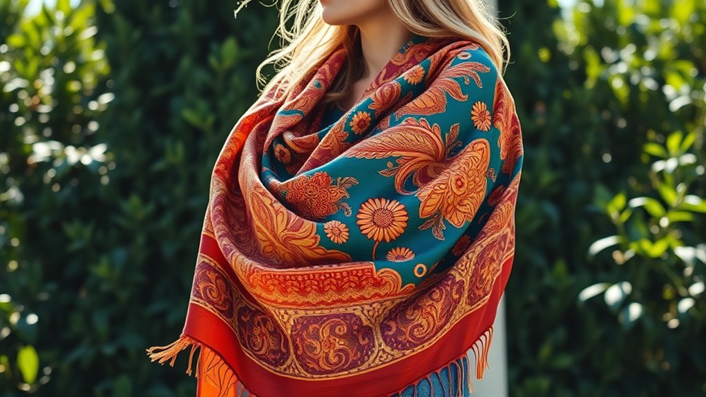 boho printed scarves 2025