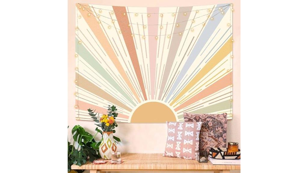boho sun wall tapestry