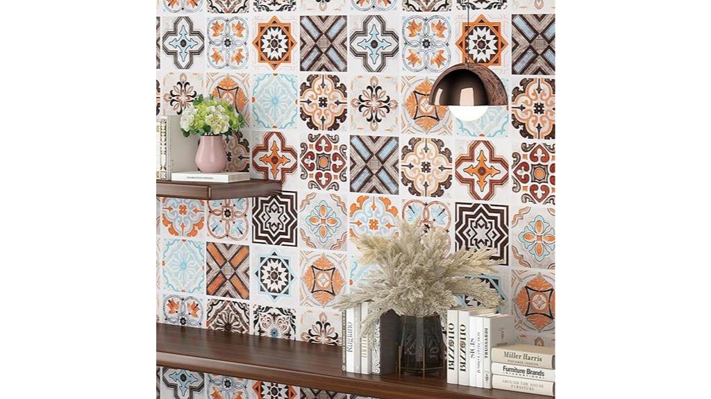 boho tile contact wallpaper