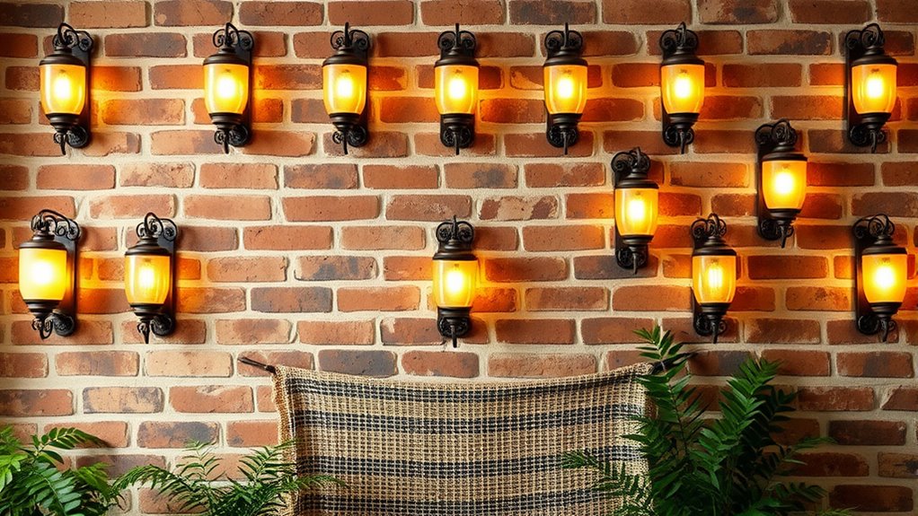 boho warm wall lighting