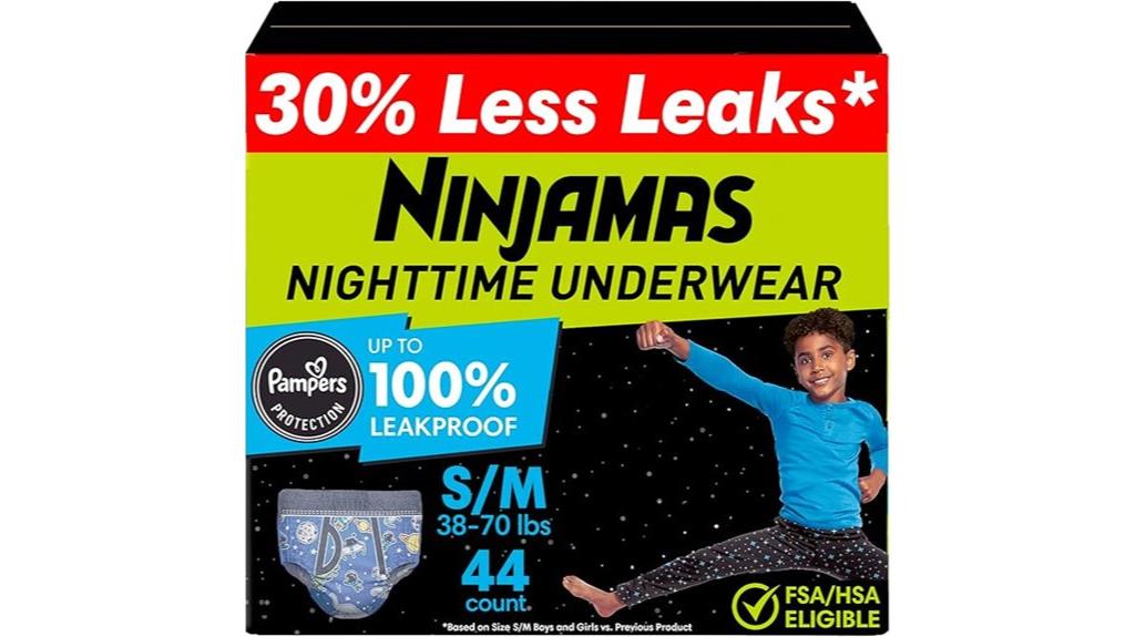 boys small nighttime underwear