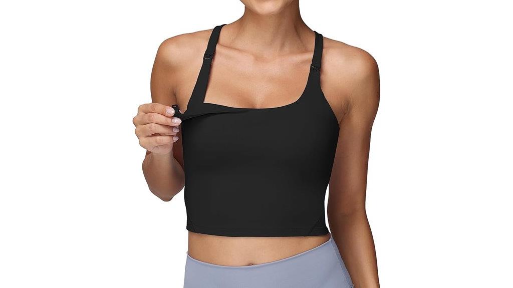 breastfeeding sports tank top