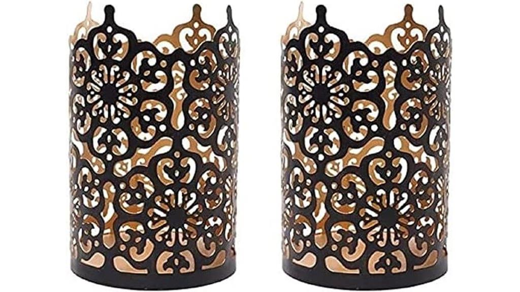 bronze candle holders set