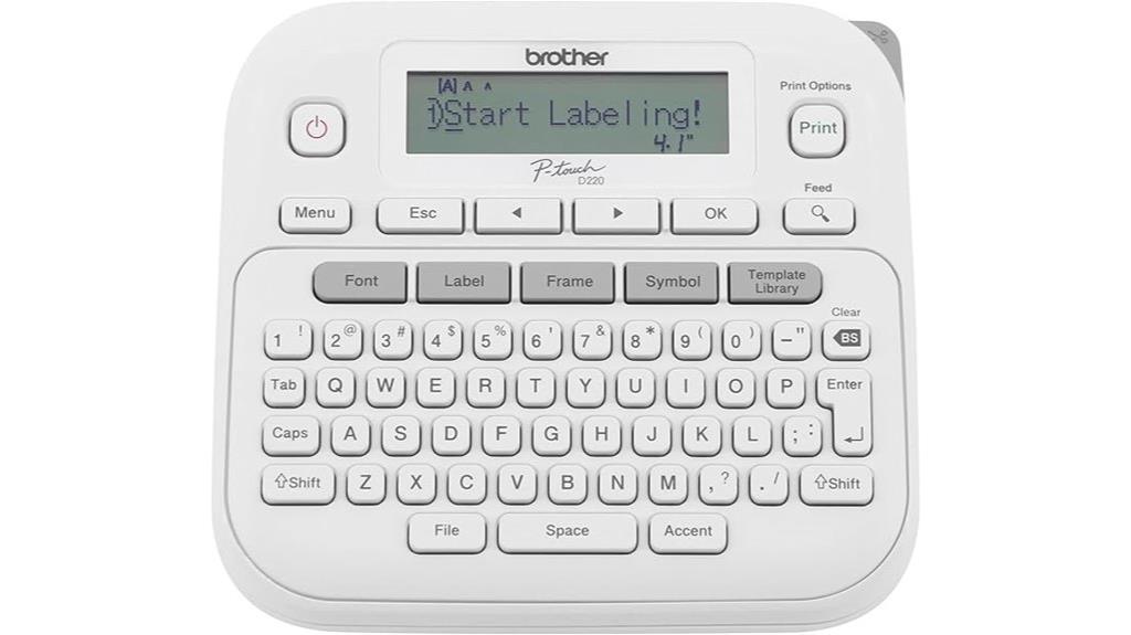 brother ptd220 white label maker