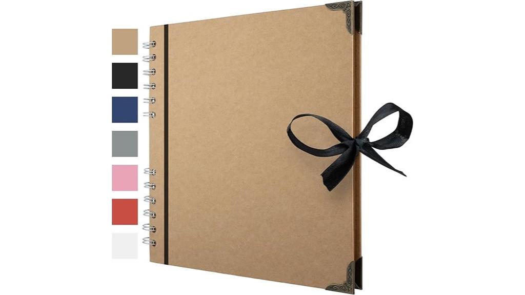 brown kraft scrapbook album