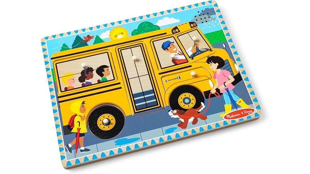 bus themed toddler puzzle