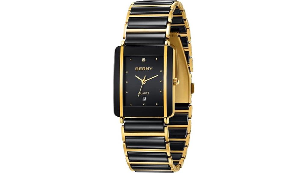 ceramic band quartz watch