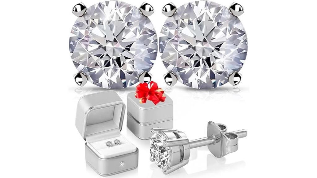 certified lab grown diamond earrings