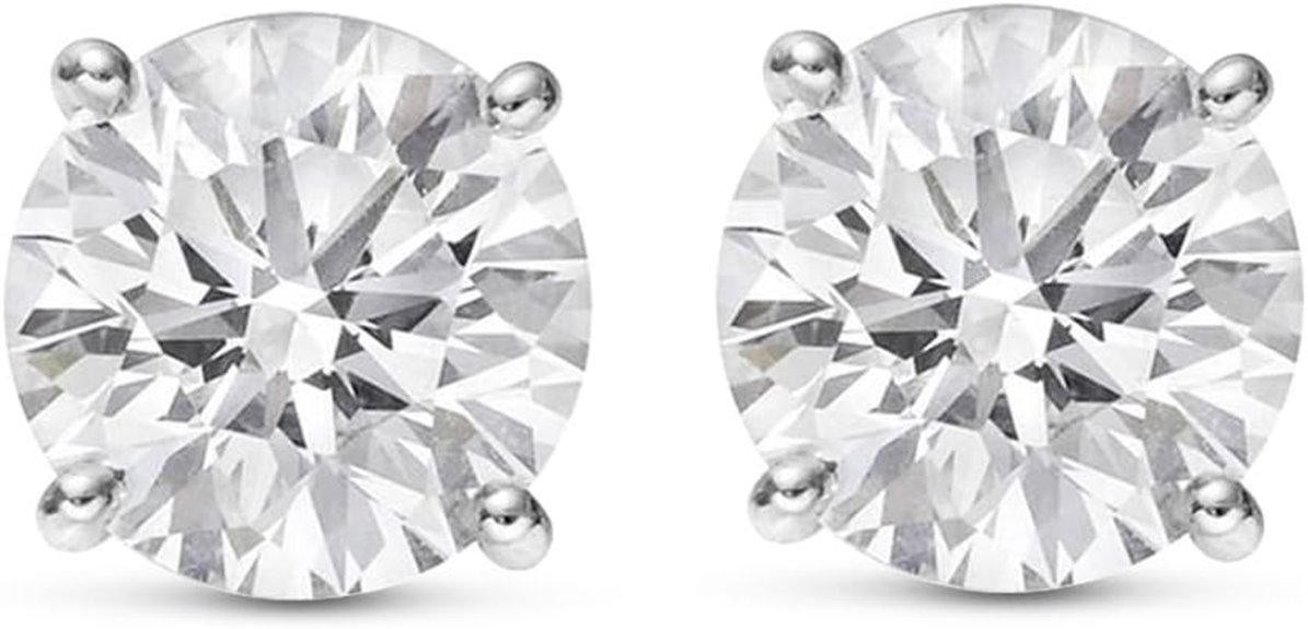 certified lab grown earrings