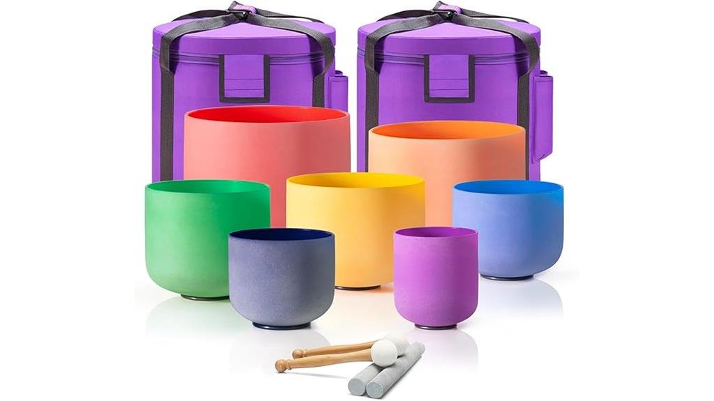 chakra quartz singing bowls