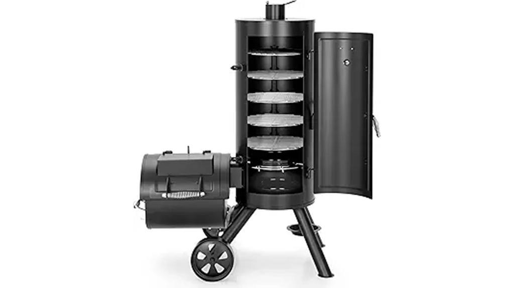 charcoal vertical offset grill