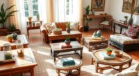charming boho coffee table ideas