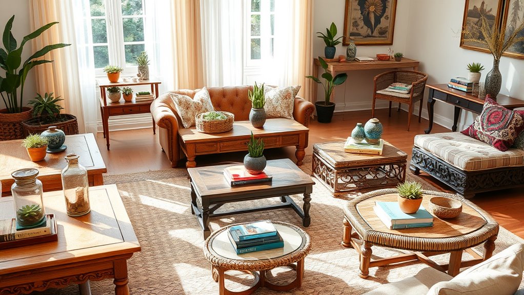 charming boho coffee table ideas