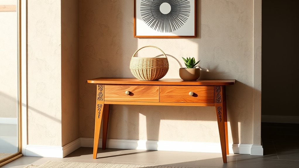 charming boho entryway tables