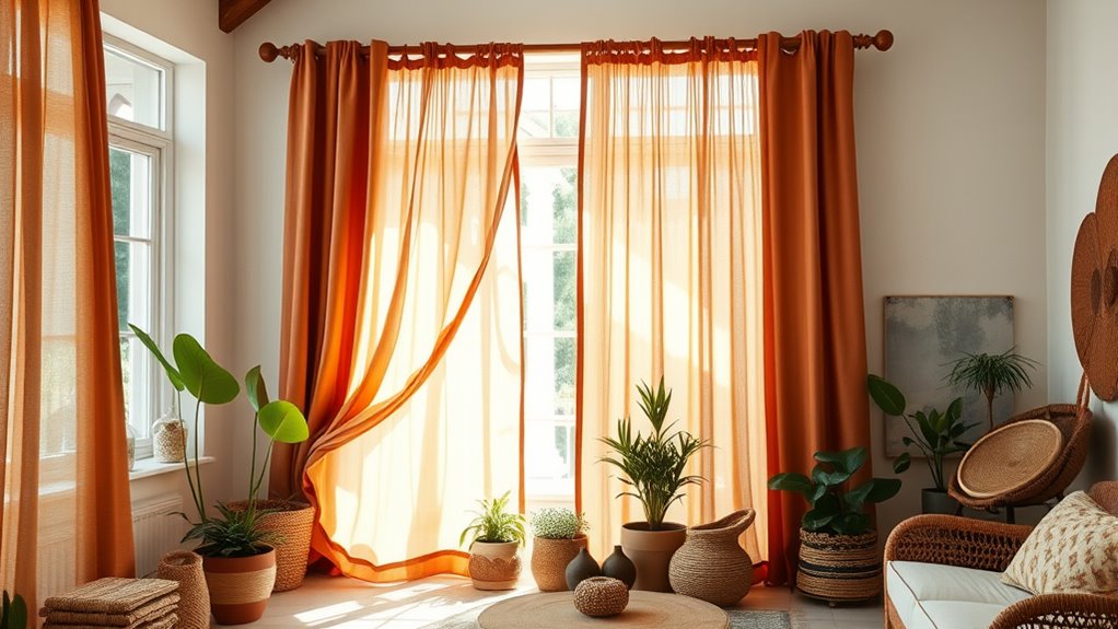chic boho curtain choices