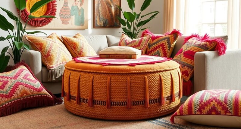 chic boho ottoman selections