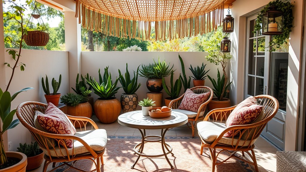 chic boho patio sets
