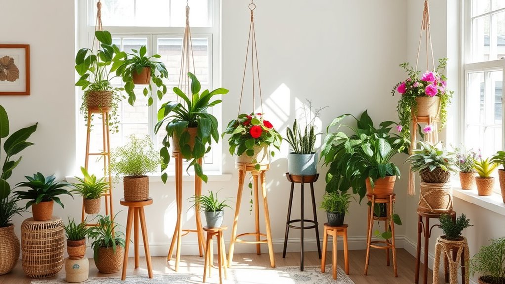 chic boho plant stands
