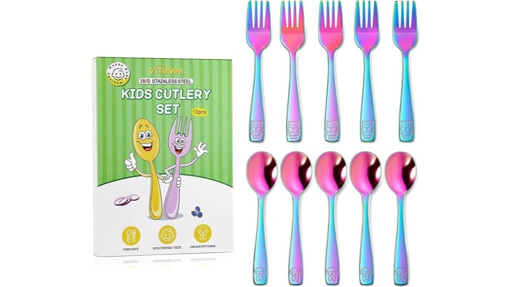 child friendly stainless steel utensils