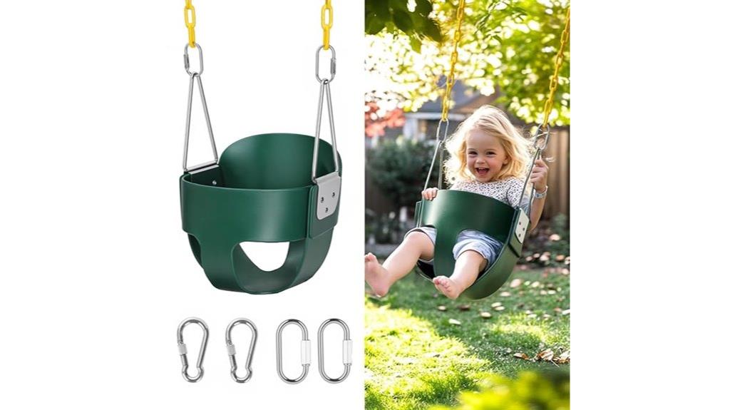child s high back swing