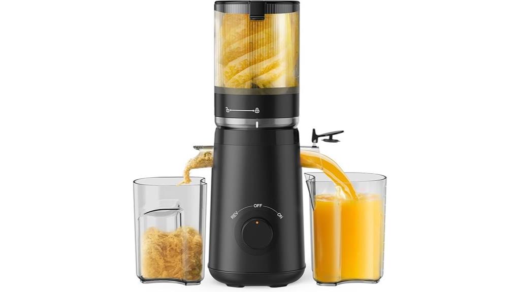 cold press juicer feed