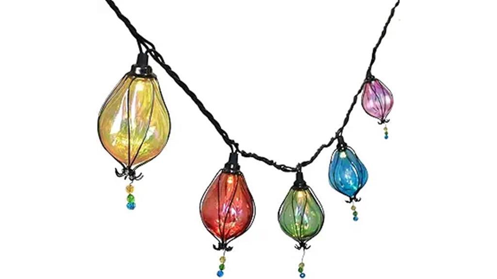 colorful outdoor bulb string