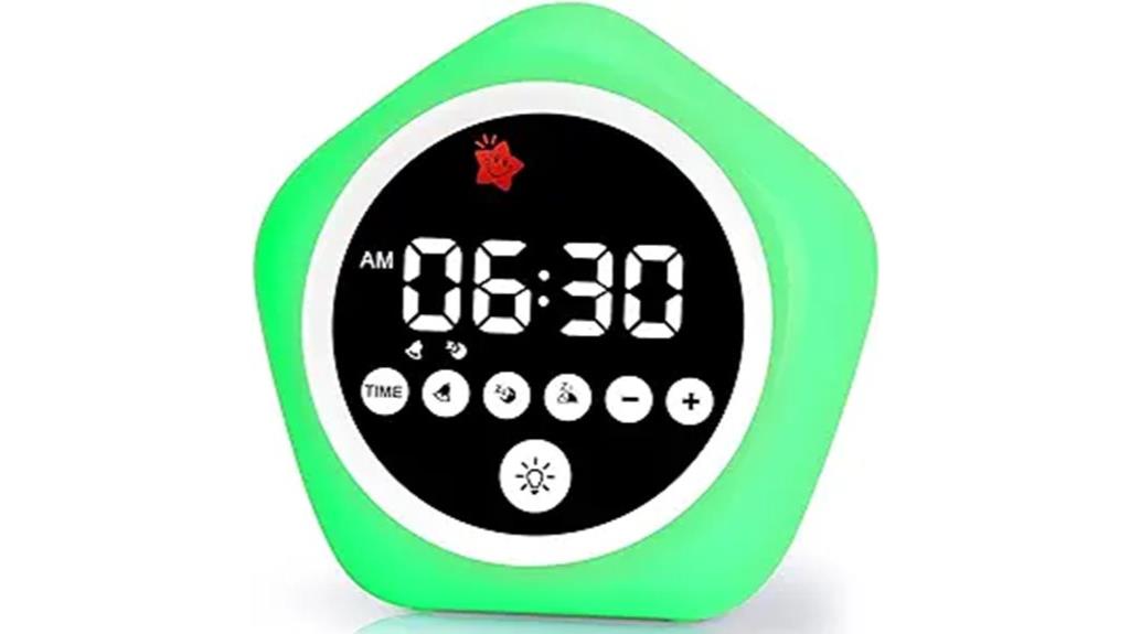 colorful toddler sleep clock