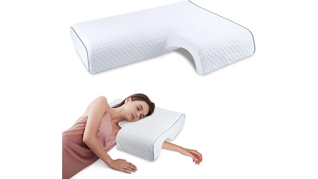 comfortable arch shaped pillow