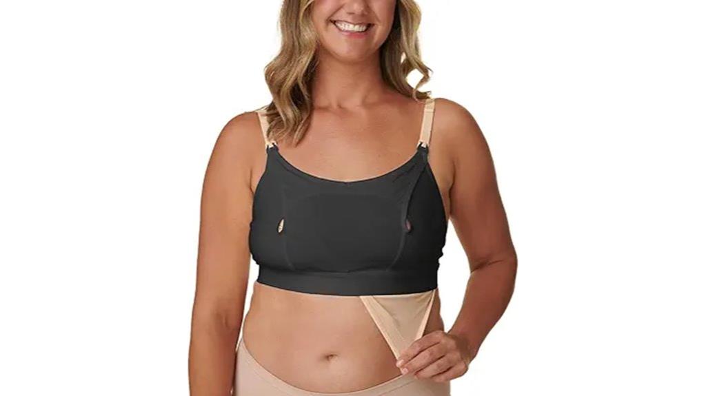 comfortable hands free breastfeeding