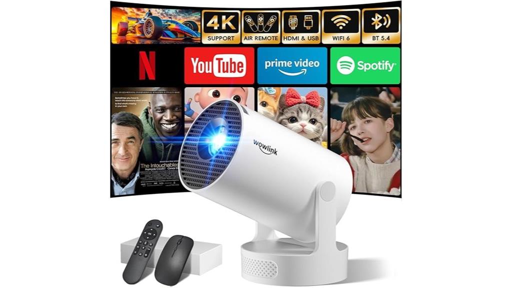 compact 4k wifi projector
