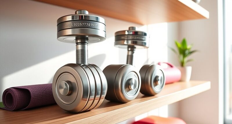 compact adjustable dumbbell sets