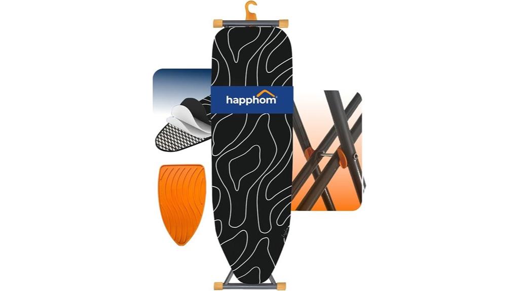 compact adjustable steel ironing board