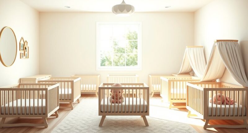 compact comfortable baby cribs