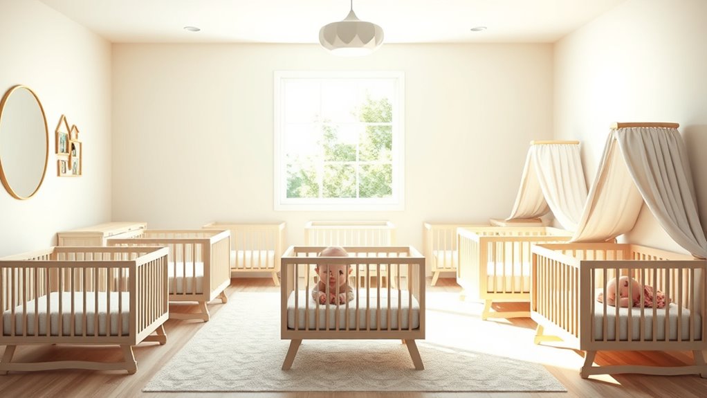 compact comfortable baby cribs