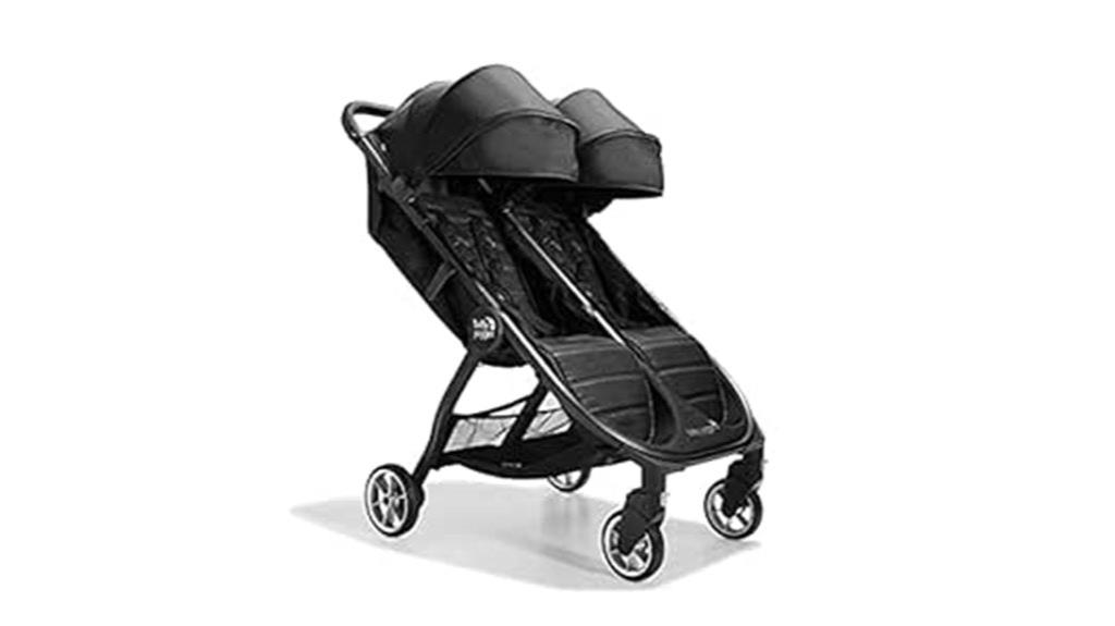compact double stroller