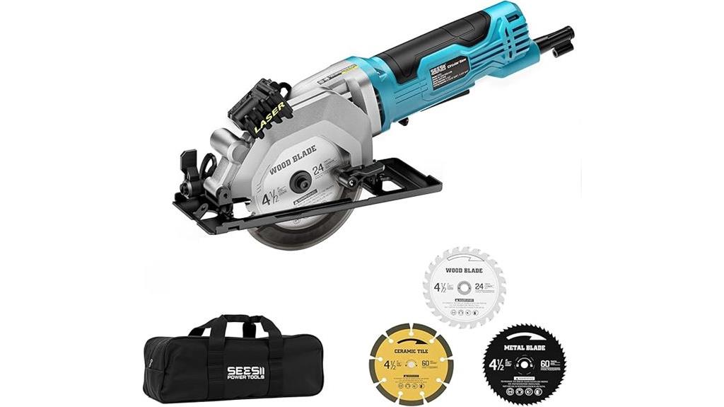 compact laser circular saw
