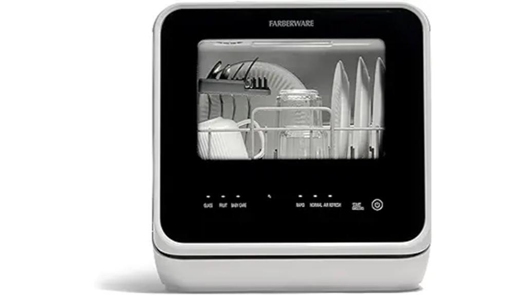 compact portable countertop dishwasher