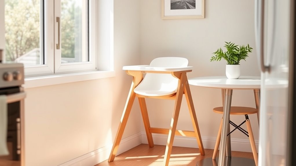 compact space saving high chairs