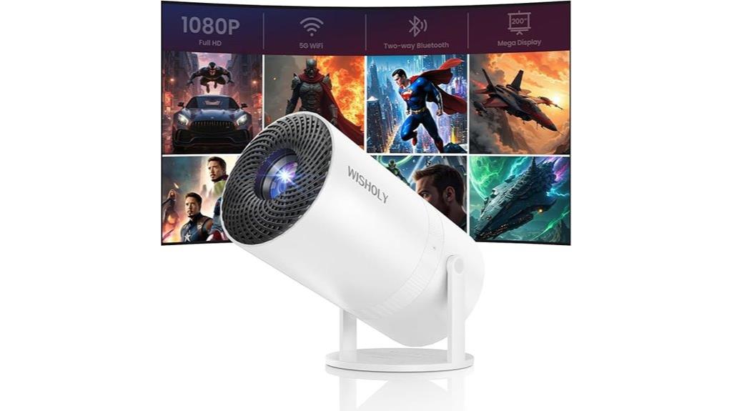 compact wifi bluetooth projector