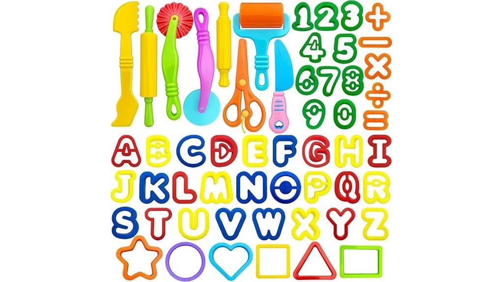 complete 55 piece dough set