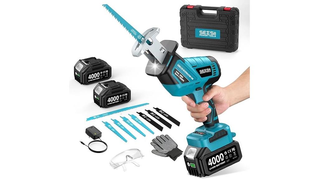 cordless saw with blades