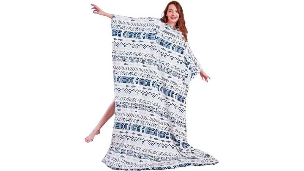 cozy sherpa wearable blanket