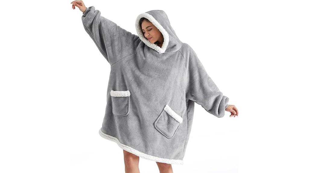 cozy wearable blanket hoodie