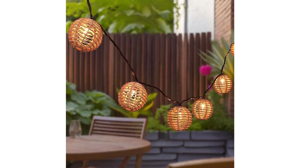 decorative string with bulbs