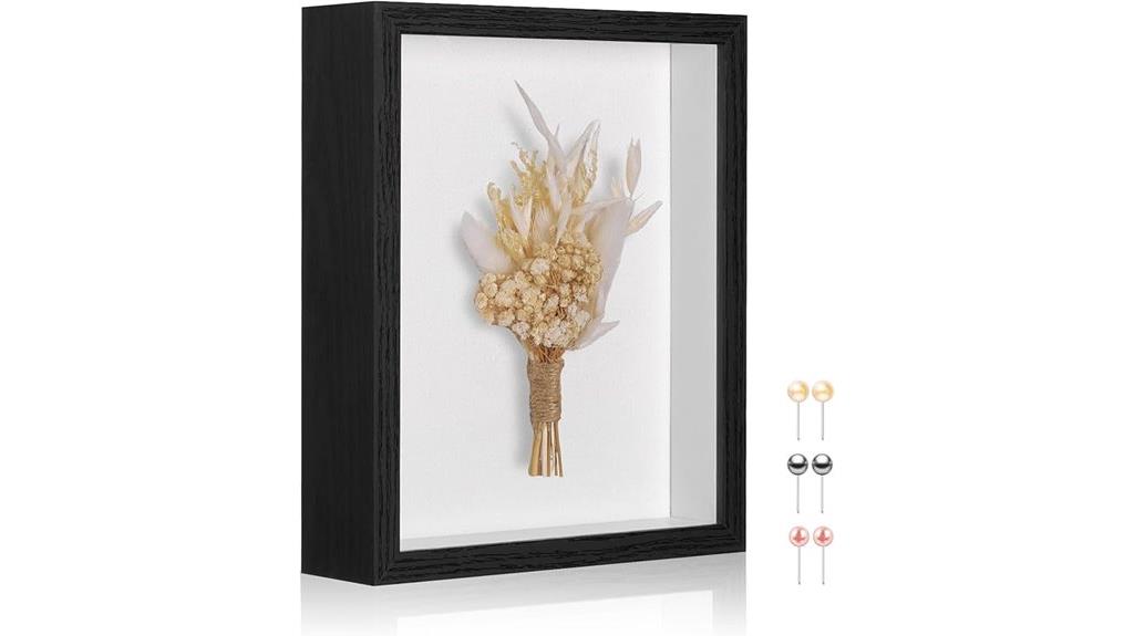 deep linen shadow box